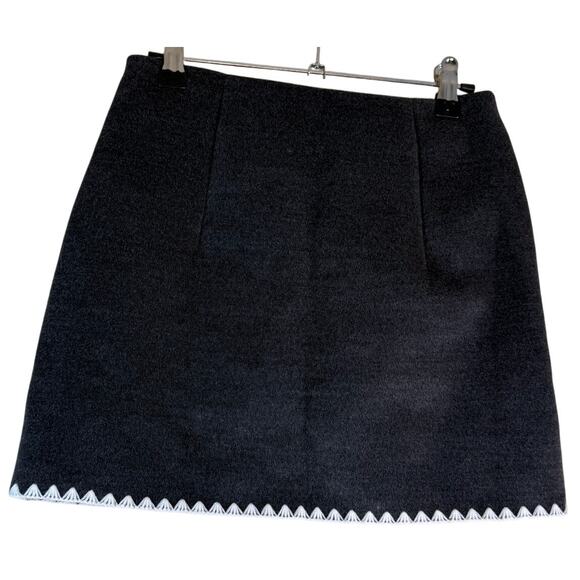 Commense Mini Skirt Women XS Gray Stretch REVOLVE ANTHRO Minimalist Neutral - Picture 3 of 12